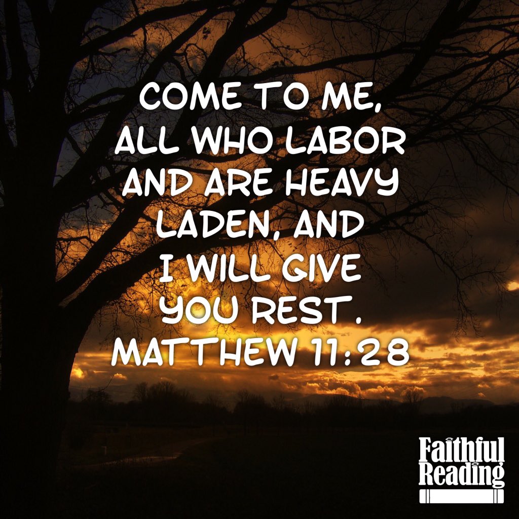 FaithfulReading's tweet photo. You were never meant to walk through life carrying your baggage. Give it to God, and find rest in his presence! https://t.co/ojk3AzzKgn