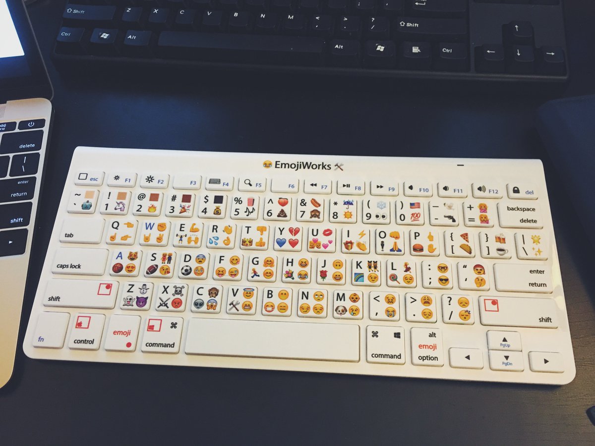 lolshin's tweet photo. My @EmojiWorks keyboard came today 
😸👌
#NoRegrets https://t.co/597qd6gpz3