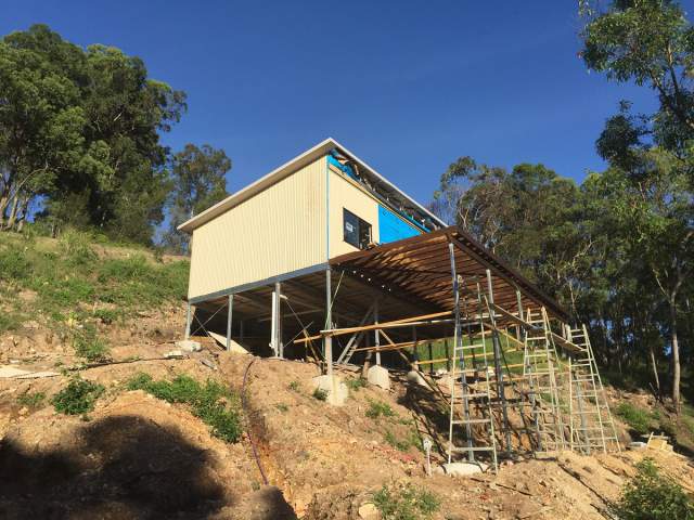 Frame_Steel's tweet photo. Photos from our clients at the Sunshine Coast QLD if their Custom Granny Flat Kit #GrannyFlatKit https://t.co/kdm2HeOOlH