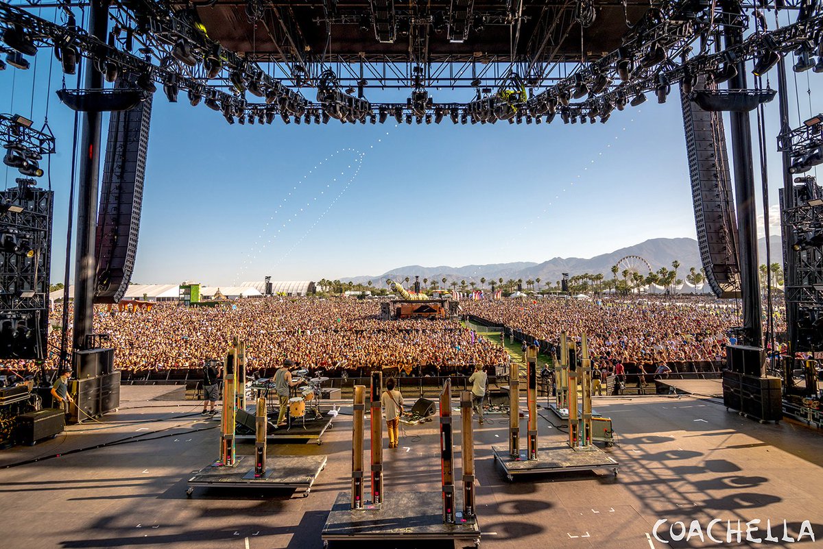 coachella's tweet image. A view from the other side.
