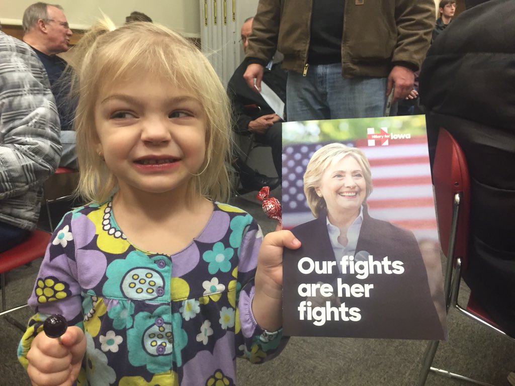 DMISTeacher's tweet photo. Here for her and Public Education!!!  @HillaryForIA https://t.co/xWPiJ2XiNO