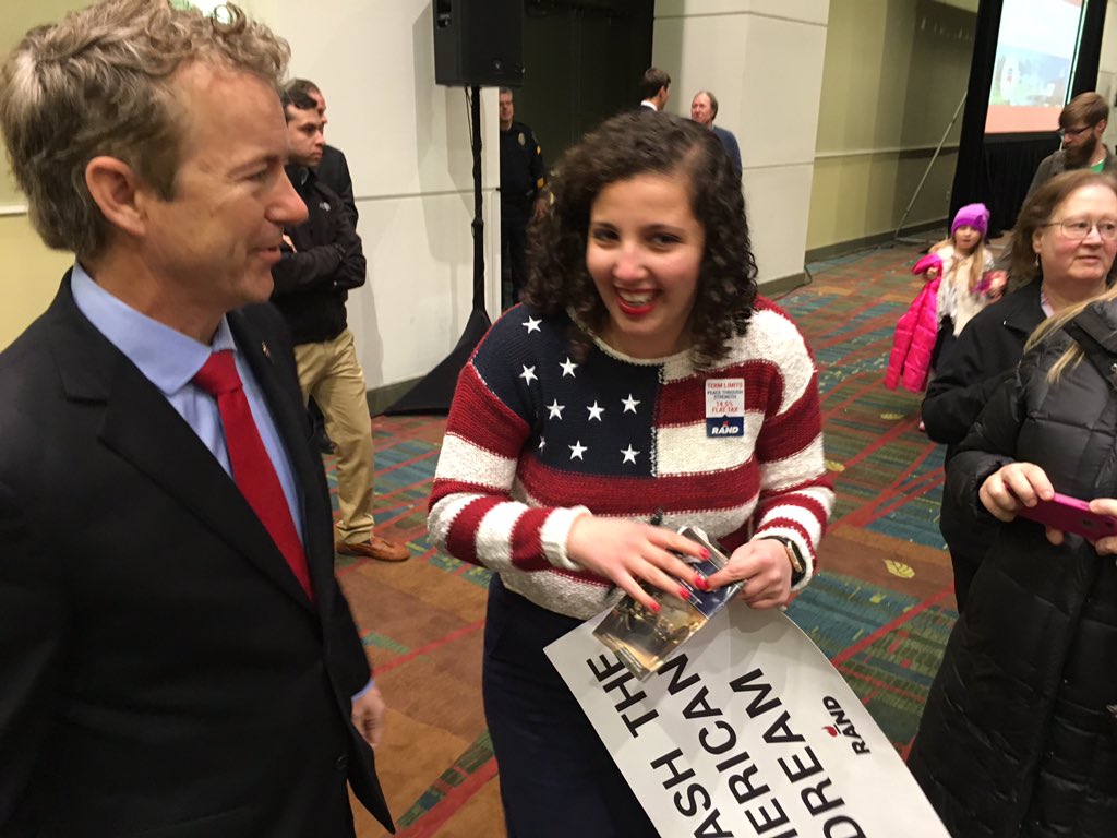RandPaul's tweet photo. Meeting caucus goers tonight in Cedar Rapids! https://t.co/emd4cy5WpE