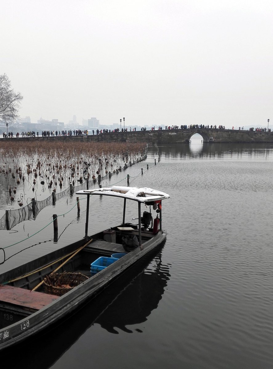 XinhuaChinese's tweet image. 1月31日的一場大雪，給杭州西湖裹上了一層厚厚的銀裝，白雪皚皚的西湖景色宜人。今年以來的低溫冰雪天氣，給杭州西湖帶來了多場降雪。