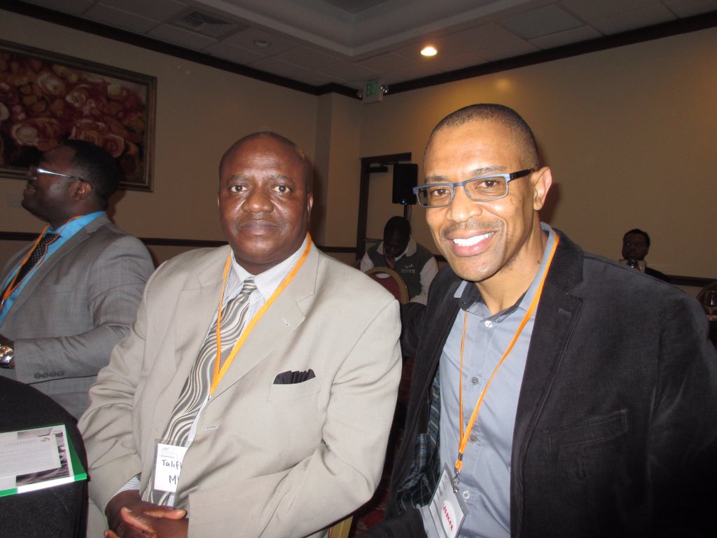 hughmolotsi's tweet photo. With South African Consul Booi Mbelengwa at the ADN Symposium @AfricanDNetwork #ADIS2016 https://t.co/zdp1YHfmdi