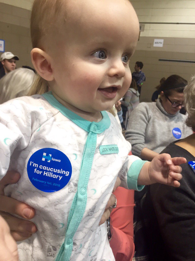 lschrade's tweet image. Out past my bedtime for my first caucus! #IowaCaucus #Hillary2016 #CaucusForHillary