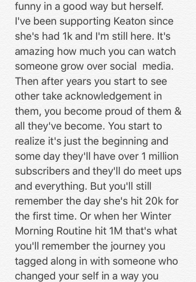 MilburnUpdates's tweet image. Before you judge or say anything take a moment to read this. This the impact she's had on me these past years💜