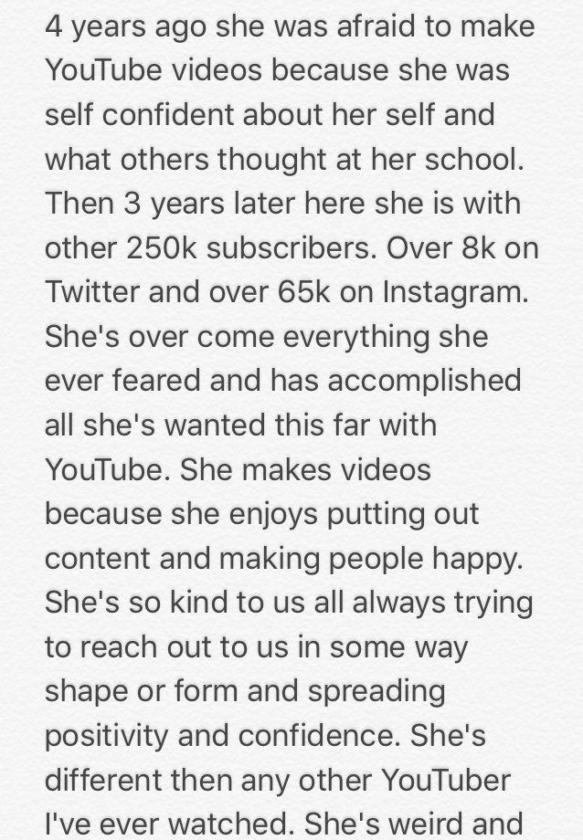 MilburnUpdates's tweet image. Before you judge or say anything take a moment to read this. This the impact she's had on me these past years💜