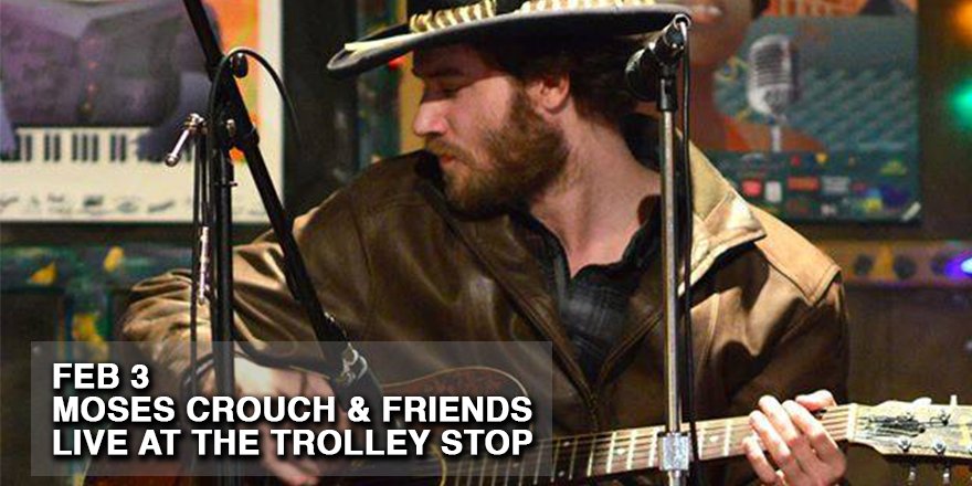 NewMix985's tweet photo. FEB 3rd, 7-9pm ➡︎ Moses Crouch &amp; Friends Live at The Trolley Stop INFO ➡︎ https://t.co/5GbFebmtpZ  @bmosescrouch https://t.co/ezrxCyf1Sm