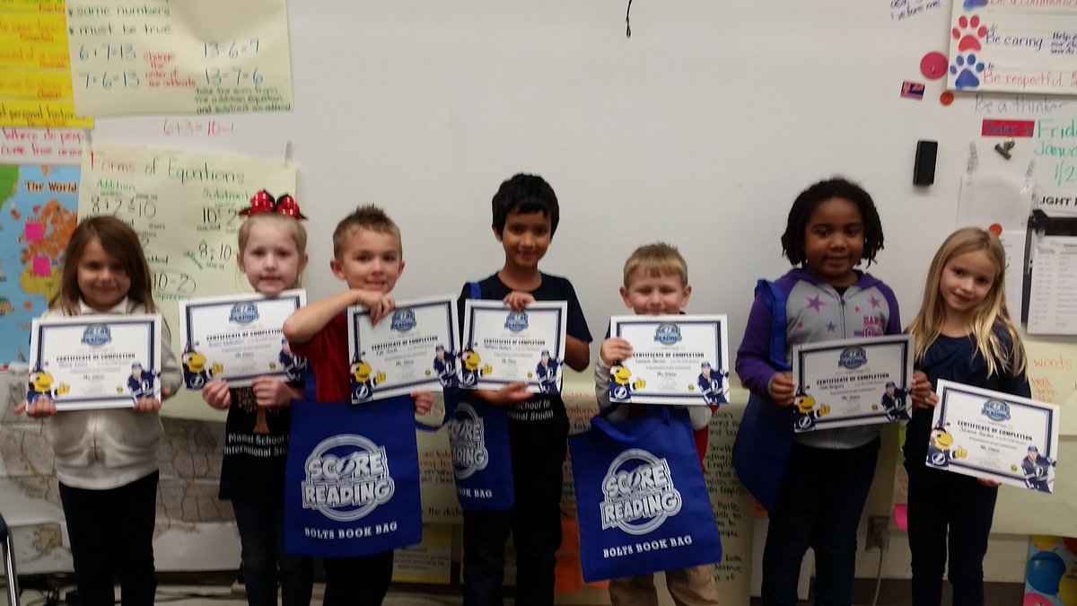jay9ko's tweet photo. Congratulations to our Score with Reading first graders @HCPSRiverhills.Thanks to @TBLightning . #scorewithreading https://t.co/B6OCdzTPn0