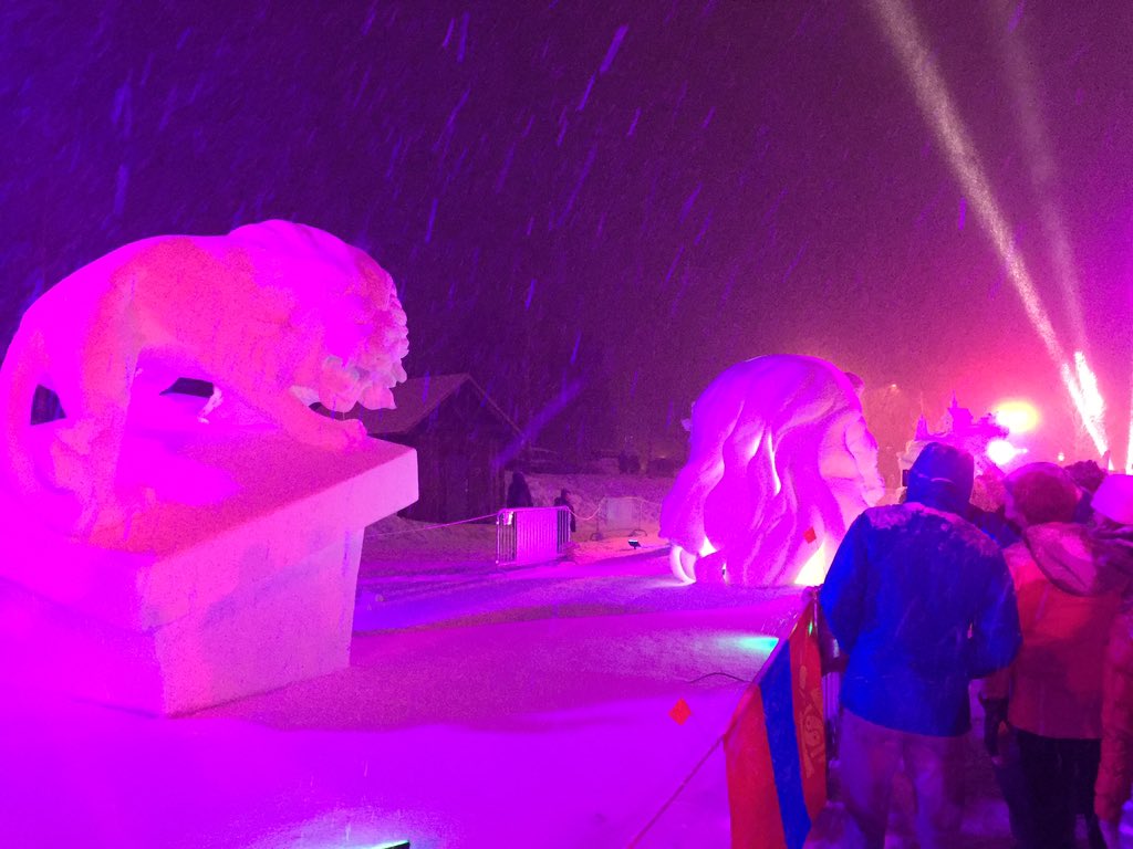 BottleBark's tweet photo. Here's 3 of the many sculptures at Breckenridge International Snow Sculpting Championships.  Guess which one won. https://t.co/zc3wPhSHvb