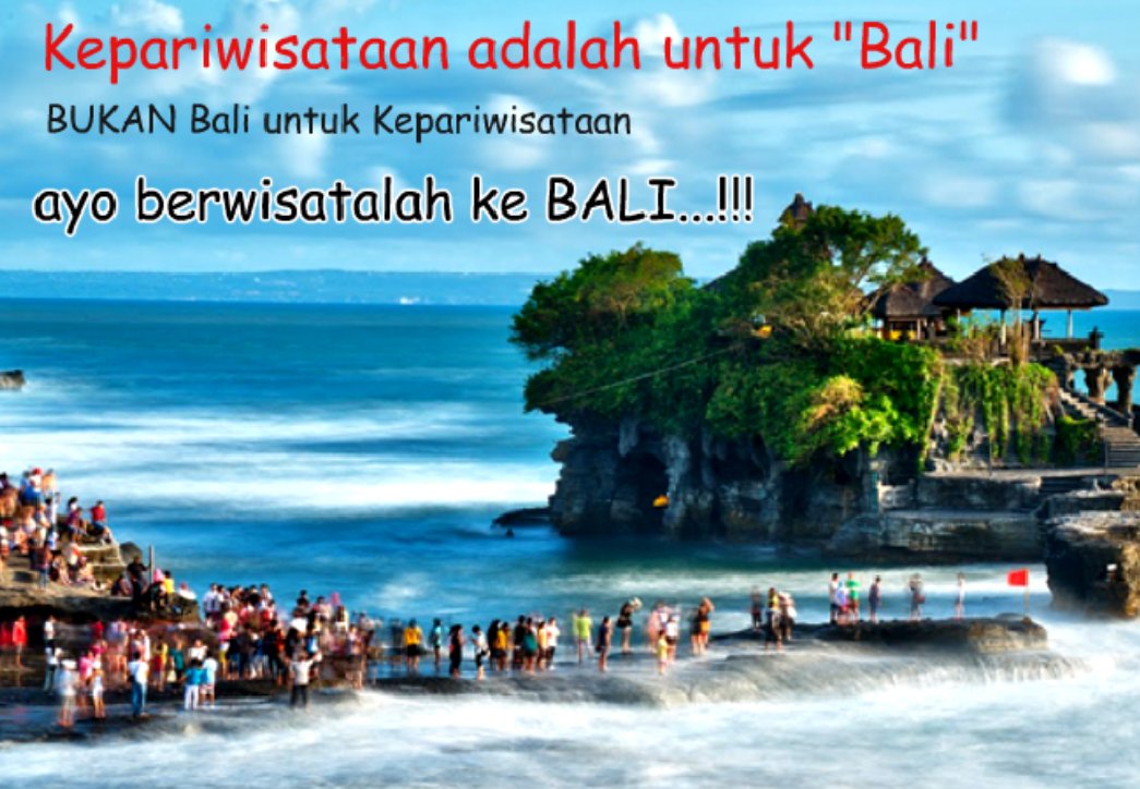 Buatlah kepariwisataan yang indah #bali #savebali #pariwisata