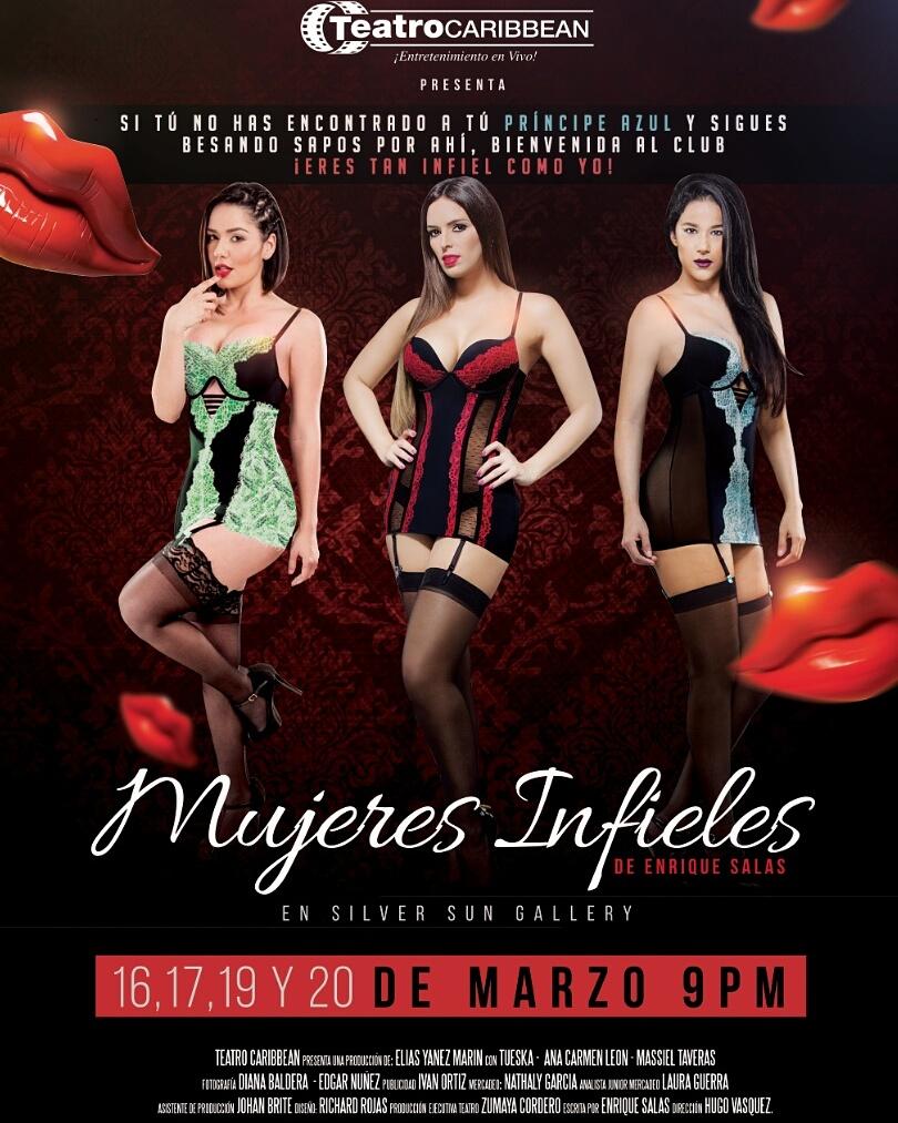 NaderTeatroBar's tweet photo. #MujeresInfielesLaComedia @TUESKA @AnaCarmenLeon @MasielTaveras COMPRA EN: @SilverSunSSG y https://t.co/swvulDGQqX https://t.co/sZF1o5jqQr