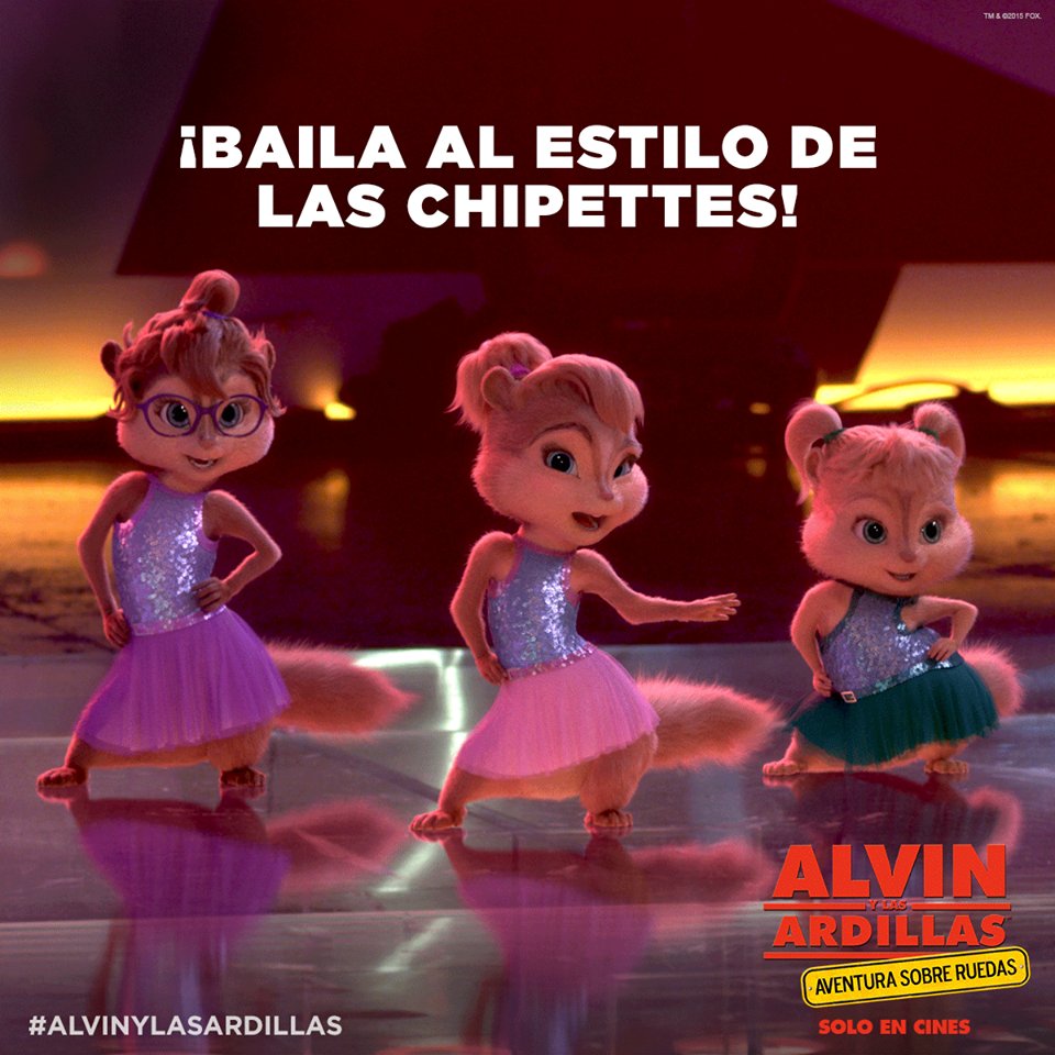¡Como se nota que es Martes! 50% de descuento para #AlvinYlasArdillas #AventuraSobreRuedas. Hoy 17:30 y 19:30