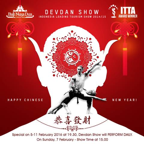 TheBaliHoliday's tweet photo. #PROMO #ChineseNewYear #DevdanShow Valid 7,9,11 Feb 2016. For more further details, contact us :) #thebaliholiday https://t.co/8ld8I6YEMP