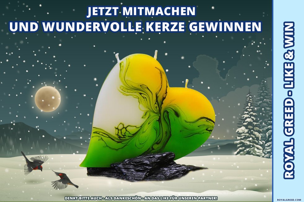 RoyalGreed's tweet photo. Neues #Gewinnspiel bei #RoyalGreed. #Gewinne eine Herzkerze von #Erlbeniskerzen!
https://t.co/oFLDjru7qX https://t.co/hJ72jBflCR