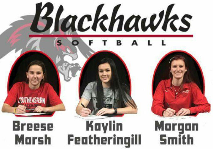 SCCBlackhawkSB's tweet photo. Welcome our recently signed recruit's @BreeseMarsh @kfeathers12 and @MorganSmith_27 
#TheFutureIsBright #sccsoftball https://t.co/FvagIfXD8q