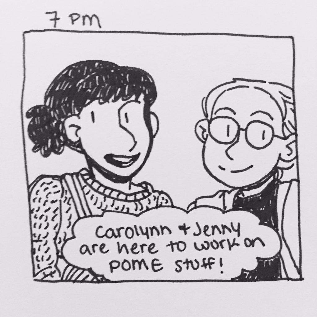 POME work night tonight with @caitymayhem and @whataloserbaby ! 