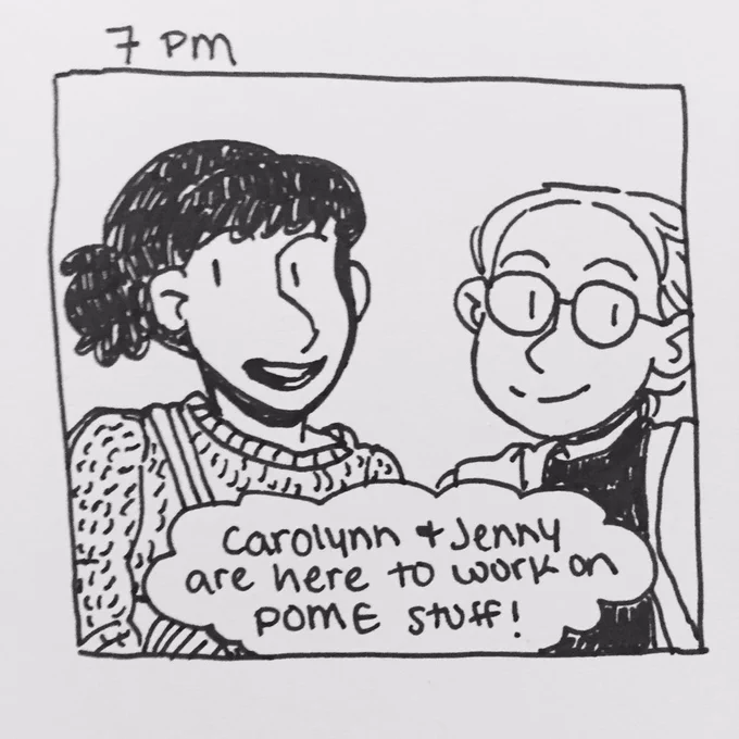 POME work night tonight with @caitymayhem and @whataloserbaby ! 