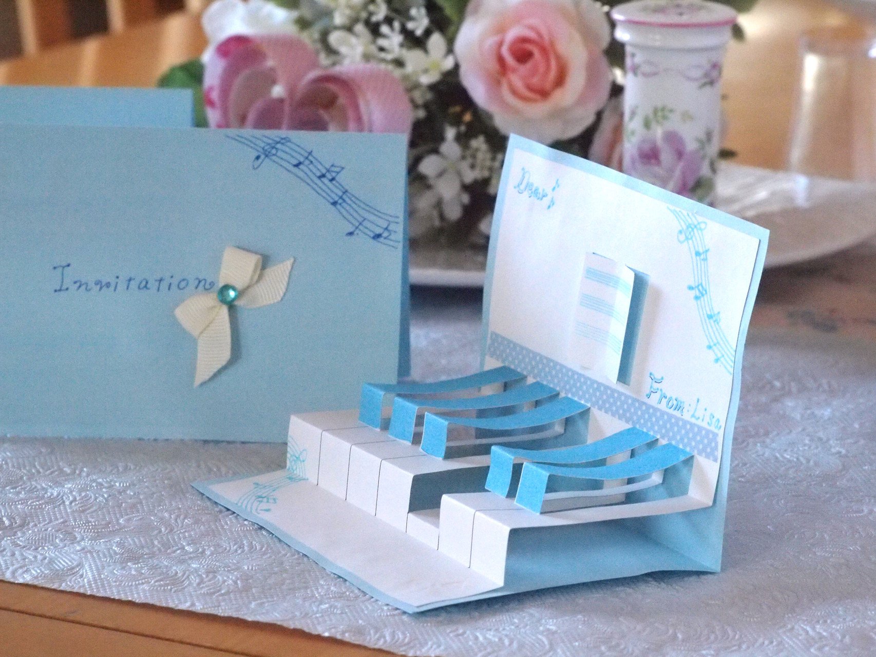 Kyoko Koizuimi 100均 手作り 可愛いピアノのポップアップカード T Co Sthlnik1kh T Co Fmlhzae8xp