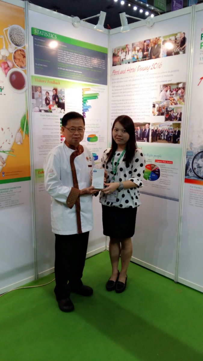 FoodHotelPenang's tweet photo. Congratulations to Mr. Jamnong Nirungsan from TCA for the winner of Day 3 Daily Lucky Draw Competition #FHP2016 https://t.co/emdjwEm7ai