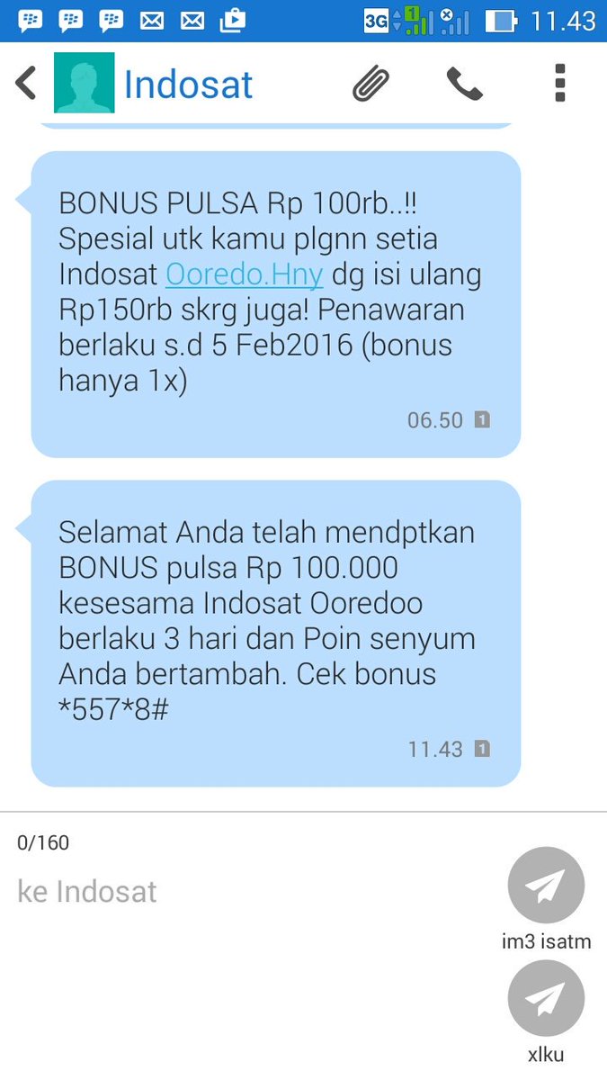 Hati2 penawaran menyesAtkan dari <a href="/IndosatCare/">Indosat Care</a> bonus pulsa 100rb ternyata cuma buat 3 hari, mang enak diPHP in