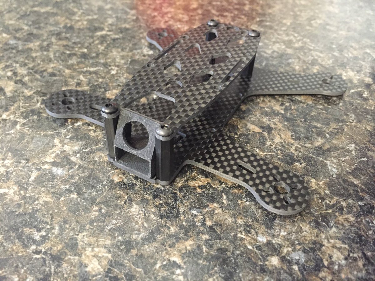 Looks like our Mini CCTV Camera Holder is a perfect fit for the LT130. Awesome! Thanks for the pic Chris. #fpv #quad