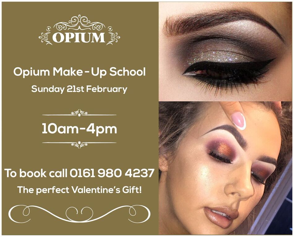 OpiumHairBeauty's tweet photo. Seeking a personal make-up lesson to teach you #Contour &amp; #BrowDefinition? Or a #ValentinesDay gift? Call us to book https://t.co/40umPtwfNW