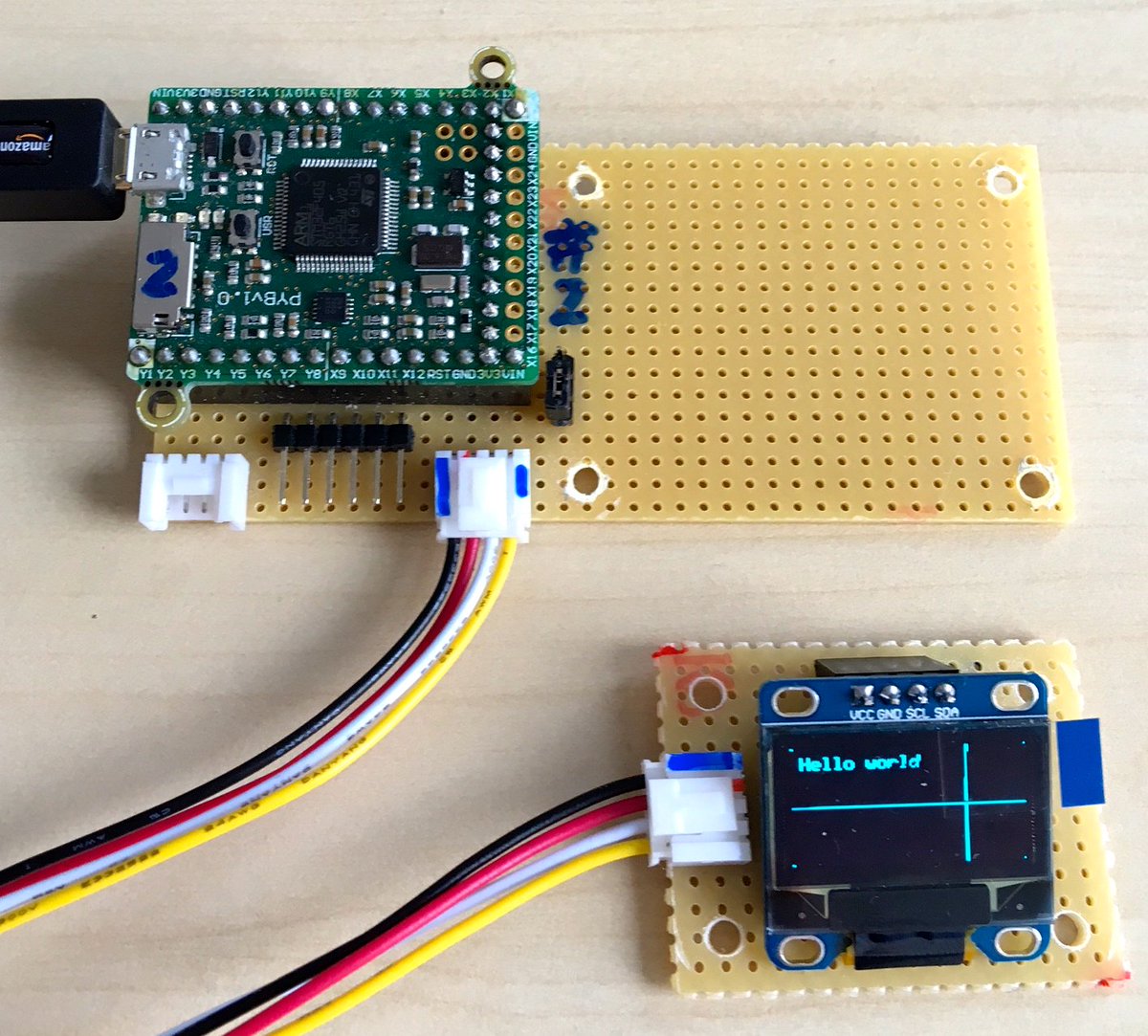 _rac01's tweet image. With github.com/nvbn/micropyth… there is text on the @micropython #pyboard OLED now - let&apos;s go @wipyio @TimTronix