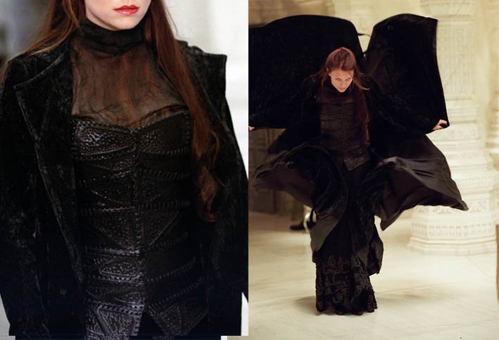 bitten by the past: our first #leather #corset #movie contribution #MinaHarker #vampire