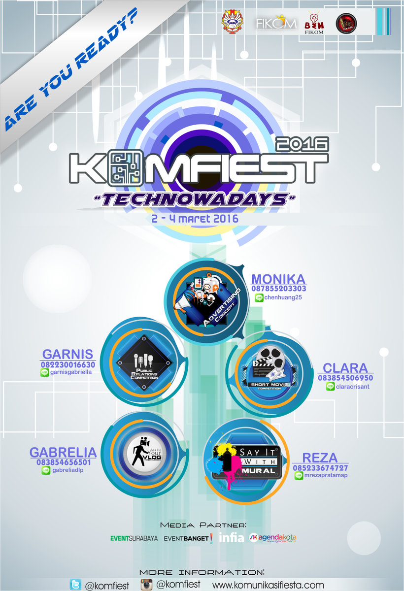 eventsurabaya's tweet photo. Lets Join @komfiest 2K16 #PRCompetition | CP : Garnis 082230016630 - Line :garnisgabriella | https://t.co/Fhq8vaj2RO https://t.co/0XcnYAxWmA