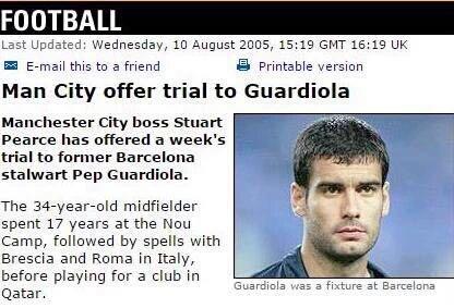 manjappada's tweet photo. Pep Guardiola has come a long way! 😊 https://t.co/RV2yB97sFp