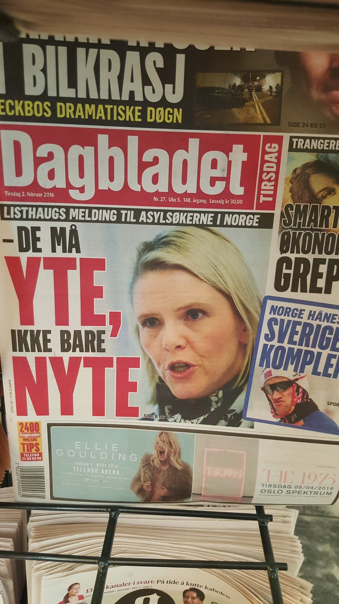 Start med å gi flyktningene midlertidig arbeidstillatelse da, så de ikke fortsatt nektes å yte....