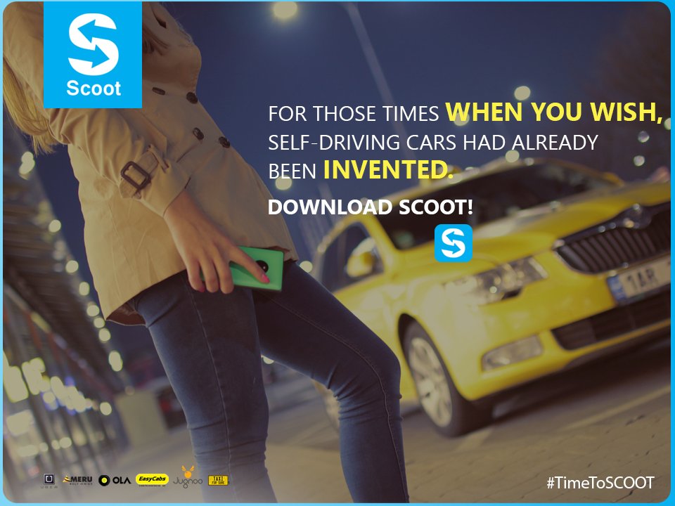 When lazy, head to Scoot and hail any #cab or #rickshaw that suits your convenience! #TimeToScoot #Travel #Transport