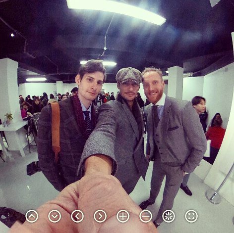 Cheeky 360 with @davidgandy_official and @joeottawaystyle at @britishfashioncouncil LCM. Shot using Ricoh 360 camer…
