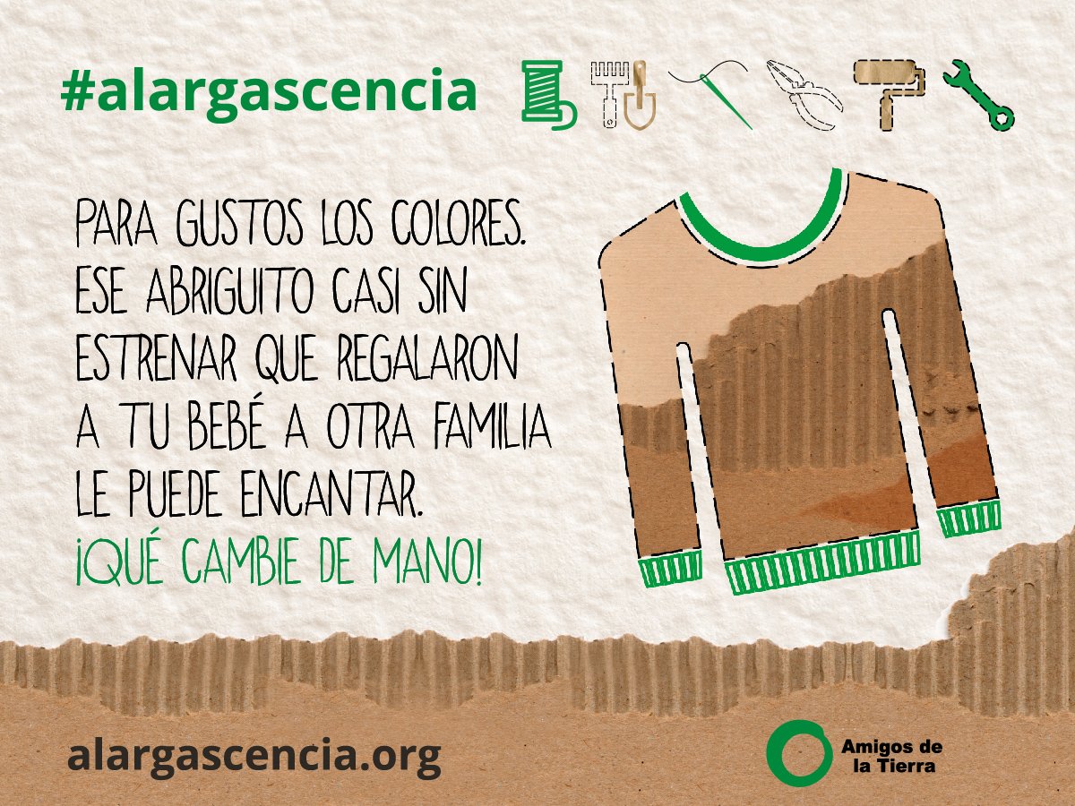 AmigosTierraEsp's tweet photo. Ahorrale pasta a tus amigos y de paso ahorrale #RecusosNaturales al planeta #Alargascencia https://t.co/3oJTeJ6IPo https://t.co/49rNc8piTv