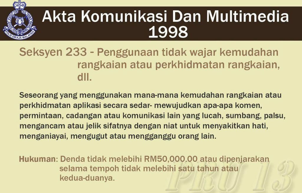 akta komunikasi dan multimedia 1998