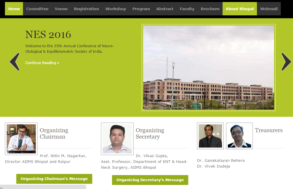 AIIMSBhopal's tweet photo. Log on to https://t.co/aweiyllqaD to register for the NES 2016 
Organized by Department of ENT AIIMS Bhopal https://t.co/XgSaQztZqx