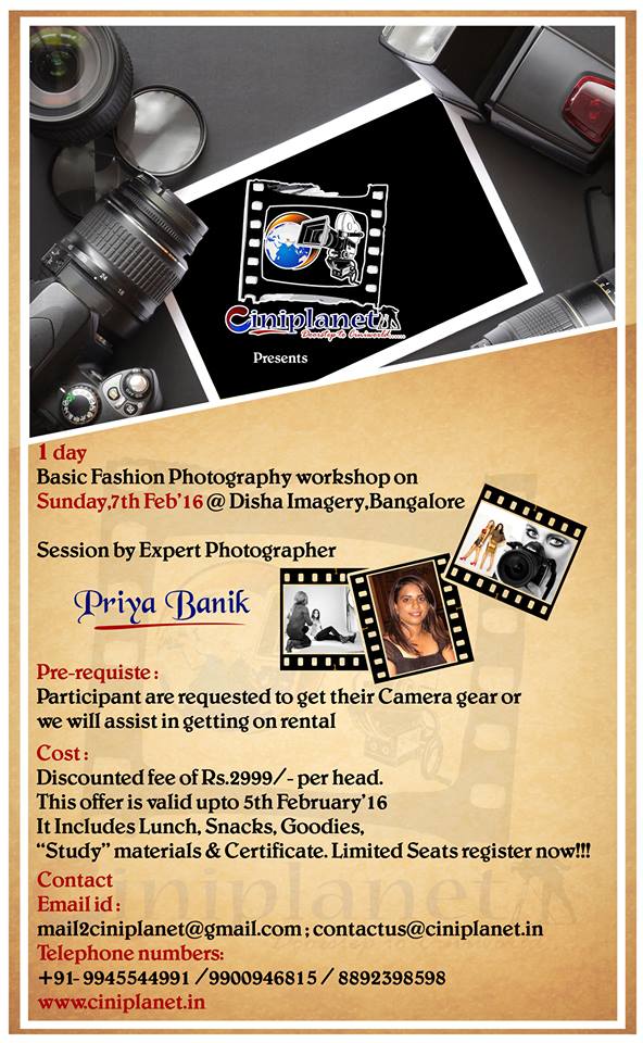 ciniplanet's tweet photo. Register now @2999/-
Offer validity extended upto 5th Feb'16.Don't miss the opportunity!!! https://t.co/2myezExocf