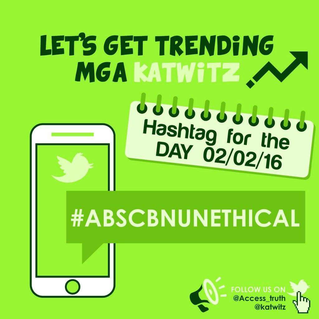ShyOcon's tweet photo. #ABSCBNUNETHICAL https://t.co/w7FsbjROAJ