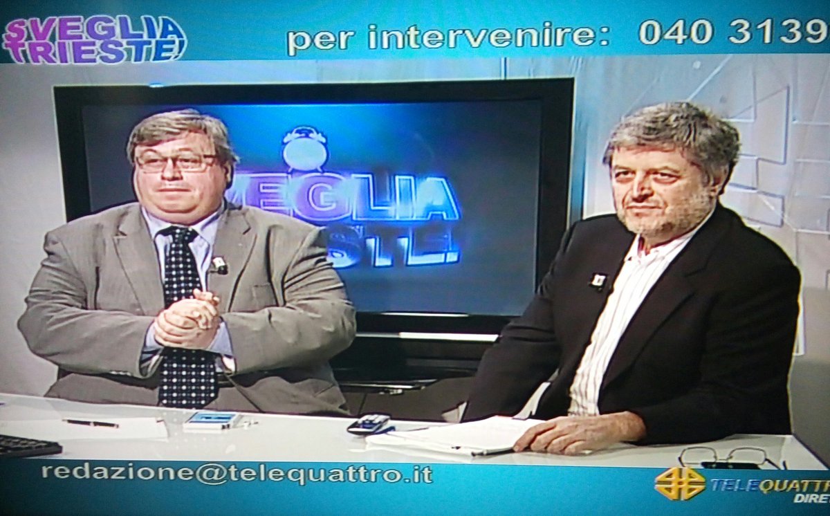 triestecambia's tweet photo. LIVE @Telequattro il presidente @fabiosamec presenta la Lista Civica e risponde ai telespettatori @ferdiava https://t.co/JTqAjUv8Lm