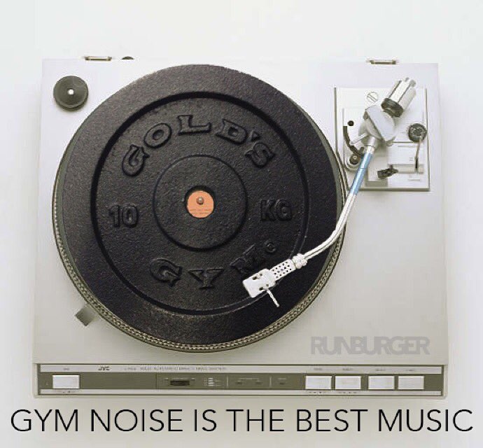 Runburgerlife's tweet photo. GYM NOISE IS THE BEST MUSIC! #motivation #gym  #fitness #fit #fitnessmodel #music #health #healthy #vinyl #lifestyle https://t.co/dIA3xG4mnI