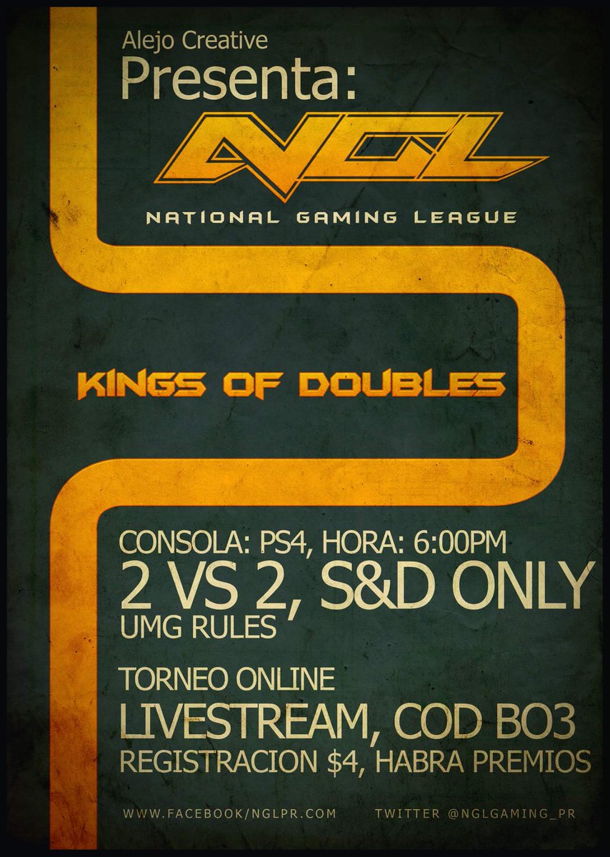 NGLGaming's tweet photo. 2vs2 Tournament #KingsOfDoubles
#AlejoCreative #NGL
https://t.co/K3qmzkLYyZ https://t.co/UBuLnGVEhD