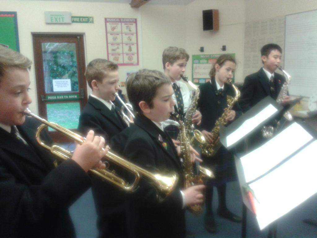 Jazz band rehearsal this morning sounding fantastic. #summertime #ProudtobeHXP