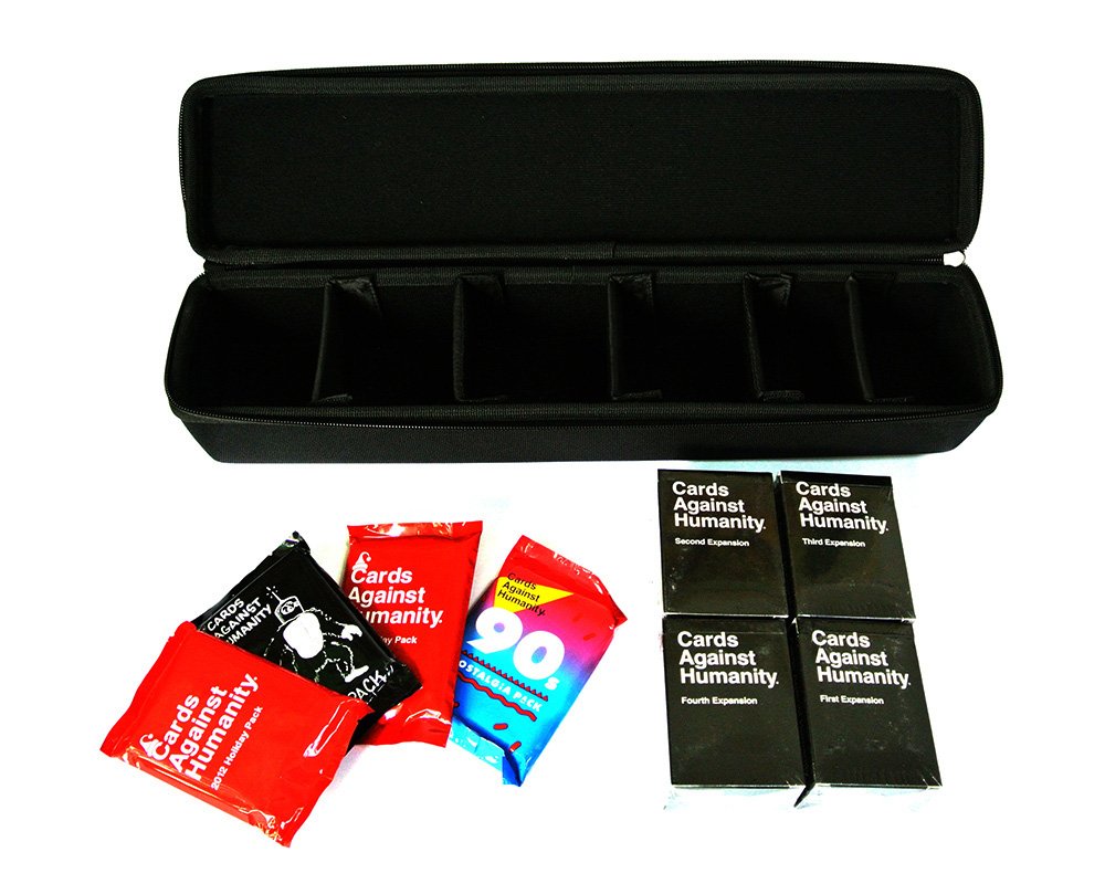 M2CBridge's tweet image. M2cbridge Hard Case for Cards Against Humanity Card Game Holds up to 1400 Cards -6 Velcro Dividers (sales on amazon)