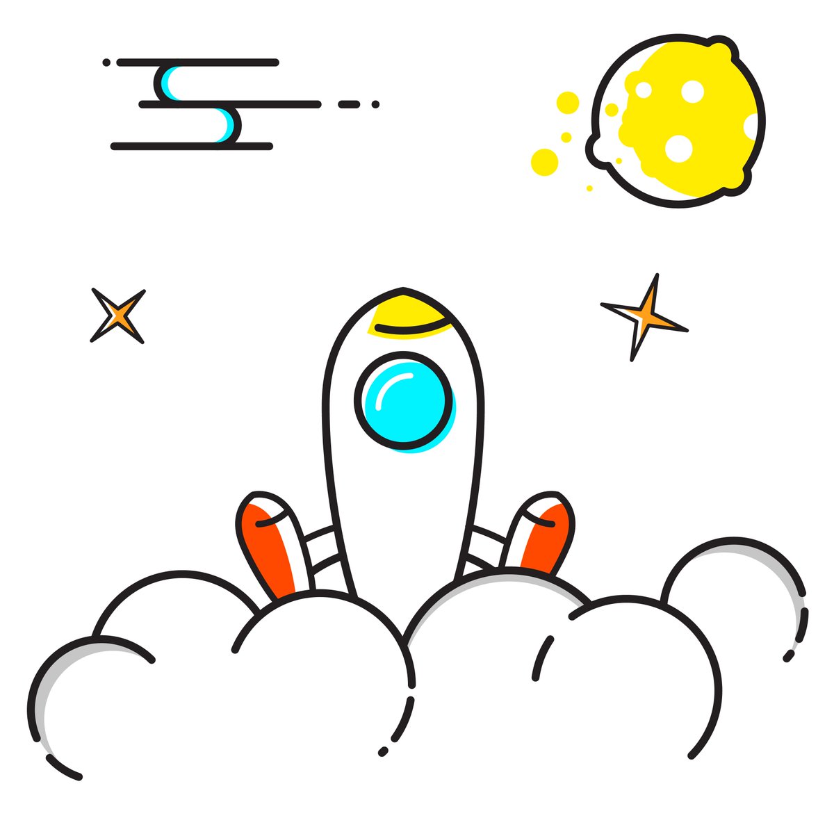 gaborjekkel's tweet image. Just made this #graphic for having fun in @Illustrator. #dribbbleinvite #keeponhacking #spaceship