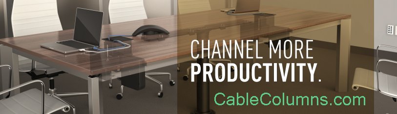CableColumns's tweet image. Do you have unsightly cables under your conference table?
