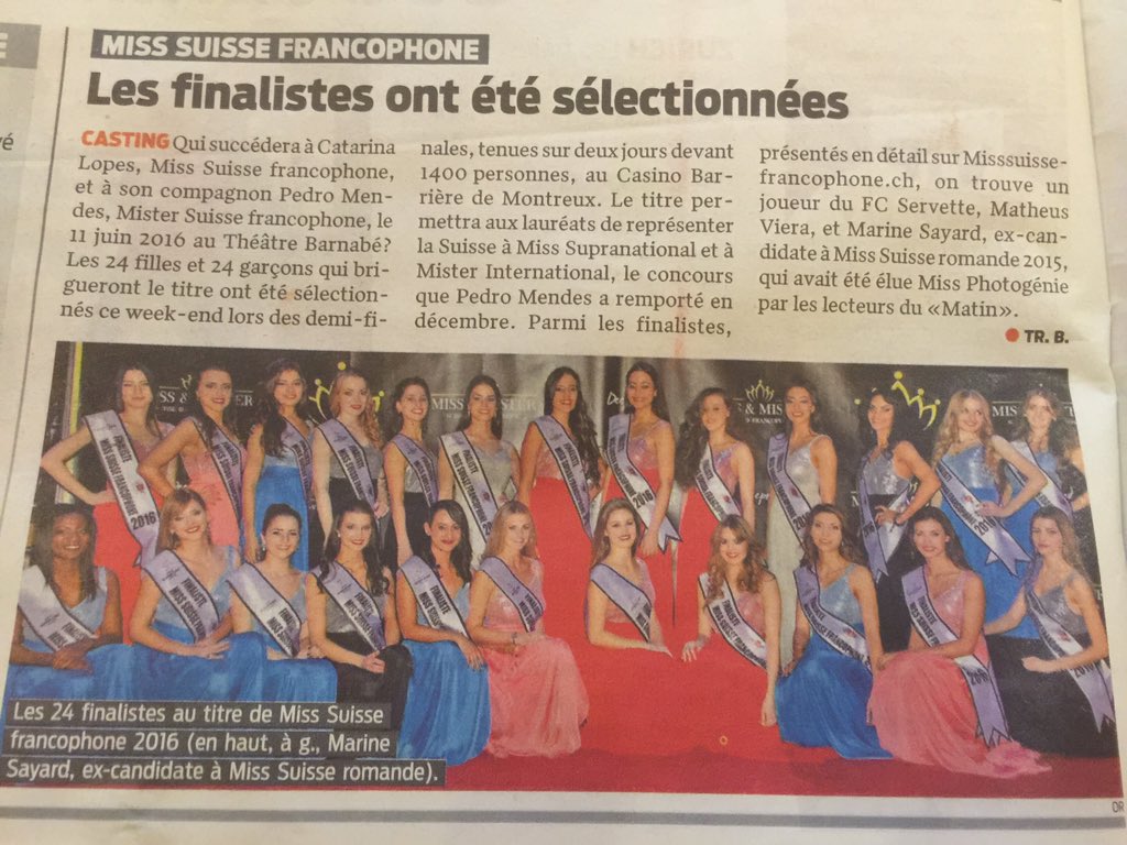 MMSFORGA's tweet photo. Article @Lematinch merci et à @TriniBarleycorn et bravo aux Miss finalistes @MMSFORGA https://t.co/whBZJSdQQq
