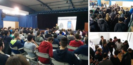 ieslarambla's tweet photo. Alumnos de 2SMR imparten un taller de #RealidadAumentada en la #Sysmana2016 @ies_grancapitan https://t.co/2y0AOlHTg9 https://t.co/aai41JfqsN