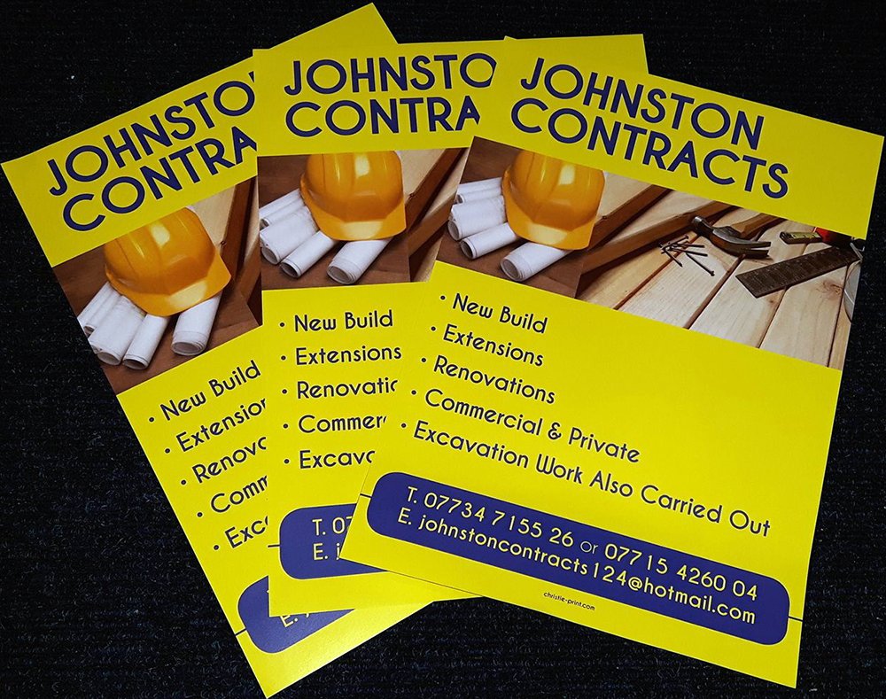 Advertising flyers/leaflets. Come and chat to us about your new promotional material.