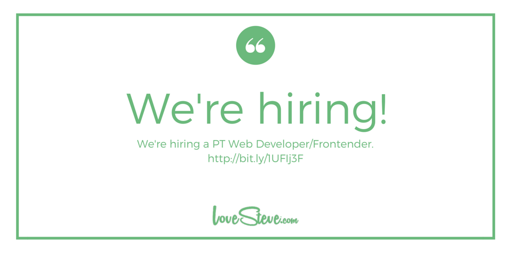 EveryoneDotOrg's tweet image. Help change lives. We&apos;re hiring a PT #webdeveloper/#frontender.
buff.ly/1NOuJVP #AmsterdamJobs

Please RT.
